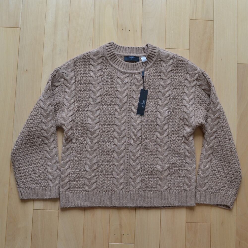 NWT Tahari Knit Sweater Size XS Brown